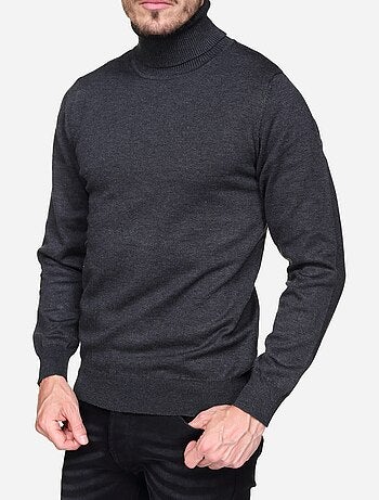 Jersey elegante de cuello alto - Frilivin