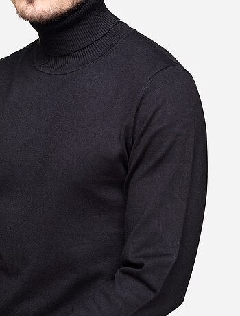 Jersey elegante de cuello alto - Frilivin