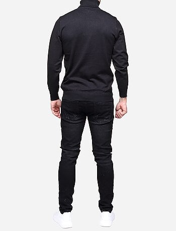 Jersey elegante de cuello alto - Frilivin