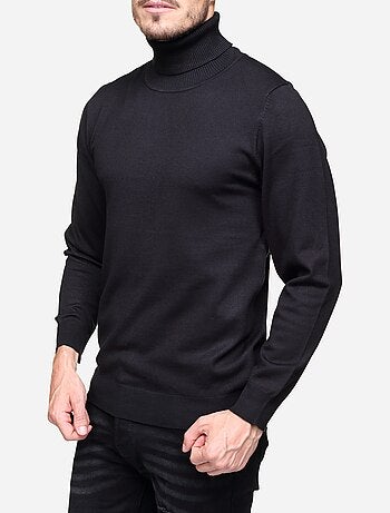 Jersey elegante de cuello alto - Frilivin