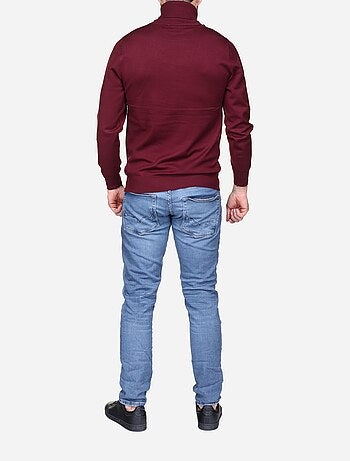 Jersey elegante de cuello alto - Frilivin