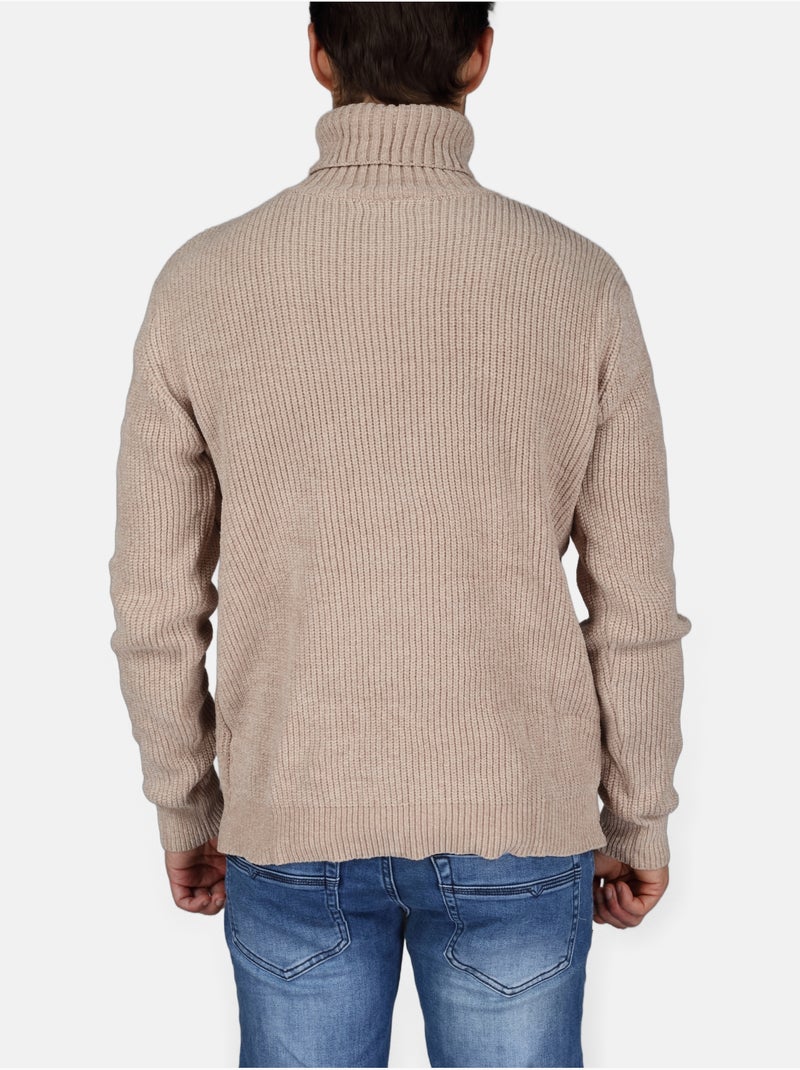 Jersey elegante de cuello alto - Kenzarro Crema - Kiabi