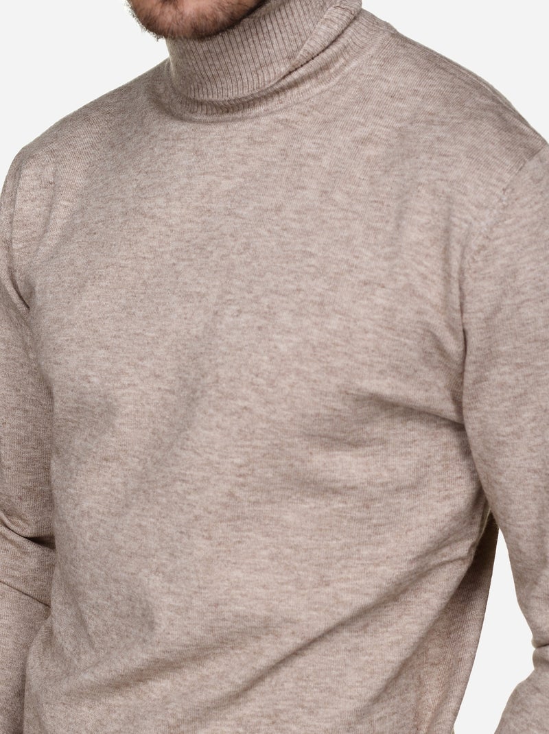 Jersey elegante de cuello alto - Yves Enzo Crema - Kiabi