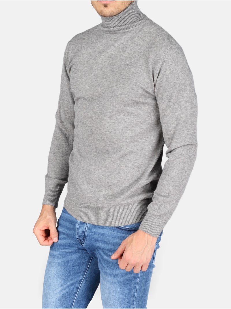 Jersey elegante de cuello alto - yves enzo Gris oscuro - Kiabi