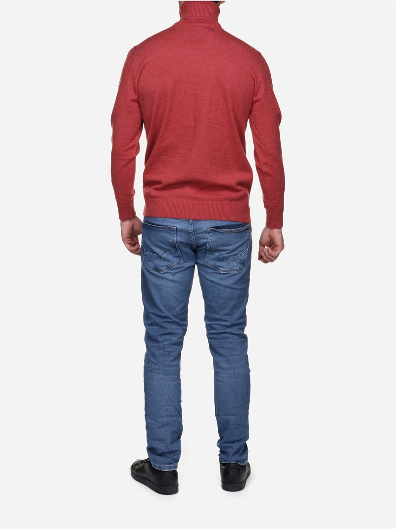 Jersey elegante de cuello alto - Yves Enzo Ladrillo - Kiabi
