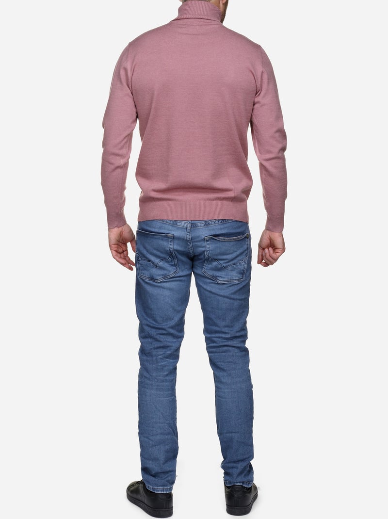 Jersey elegante de cuello alto - Yves Enzo Rosa - Kiabi