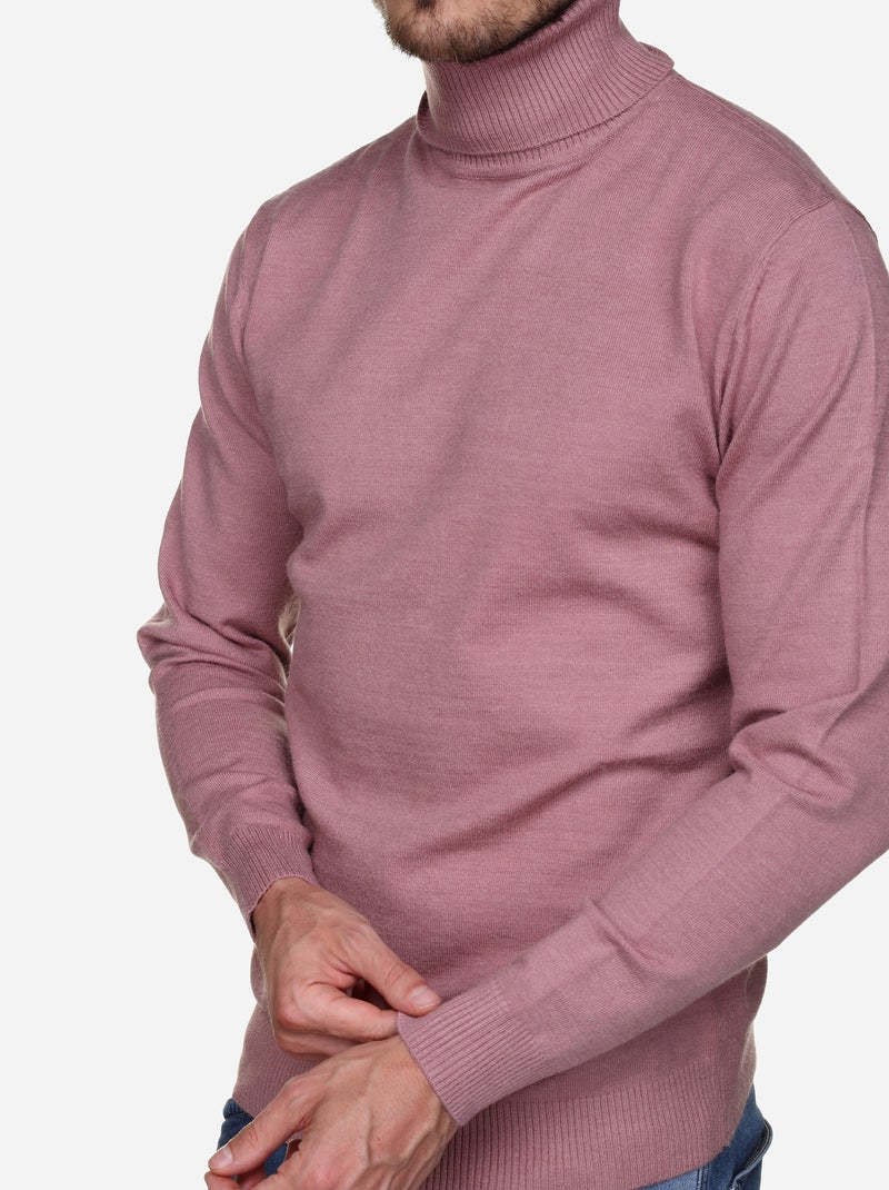Jersey elegante de cuello alto - Yves Enzo Rosa - Kiabi