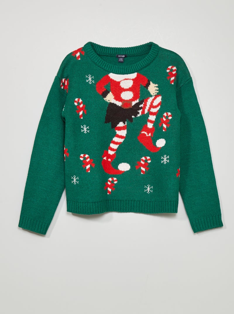 Jersey 'elfo de Navidad' VERDE - Kiabi