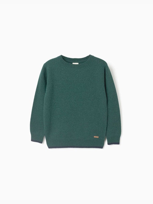 Jersey en mezcla de lana b&s - Kiabi