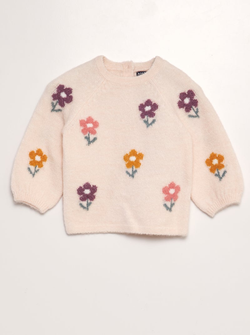 Jersey estampado de punto ROSA - Kiabi