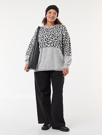 Jersey estampado leopardo 'Only Carmakoma'