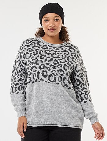 Jersey estampado leopardo 'Only Carmakoma'