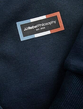 Jersey estampado liso de algodón 'JJ Rebel'