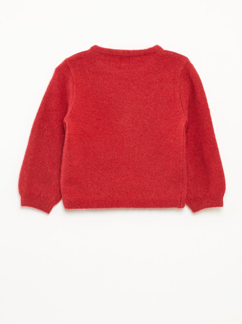 Jersey estampado Navidad Rojo - Kiabi