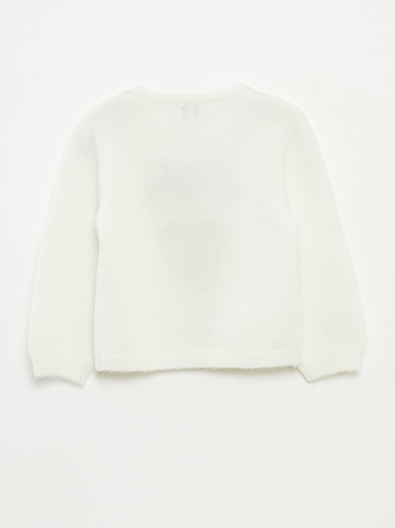 Jersey estampado navideño Blanco - Kiabi