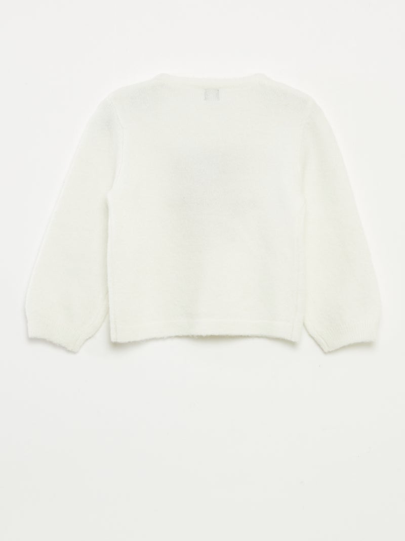 Jersey estampado navideño Blanco - Kiabi