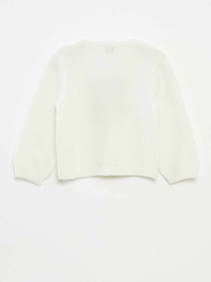 Jersey estampado navideño Blanco - Kiabi