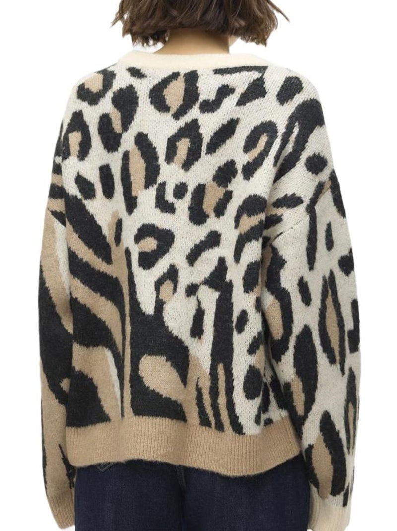 Jersey Estampado Vero Moda para Mujer Marrón capuchino - Kiabi