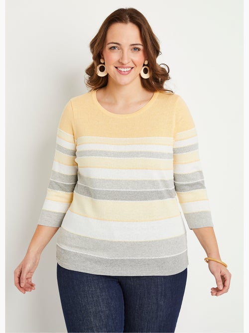 Jersey fantasía de punto jacquard - Afibel - Kiabi