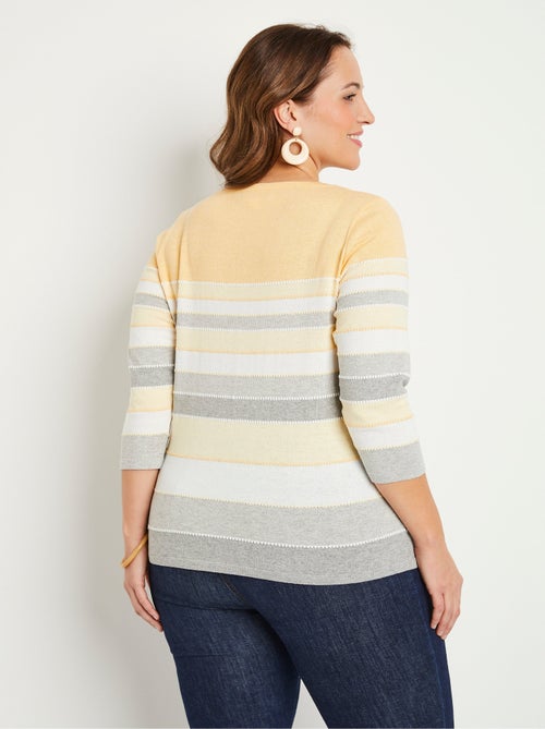 Jersey fantasía de punto jacquard - Afibel - Kiabi