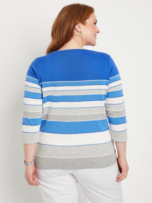 Jersey fantasía de punto jacquard - Afibel - Kiabi