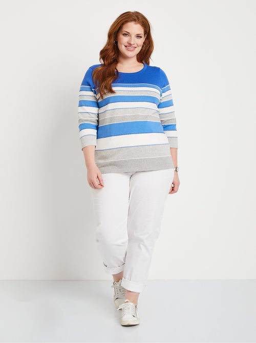 Jersey fantasía de punto jacquard - Afibel - Kiabi
