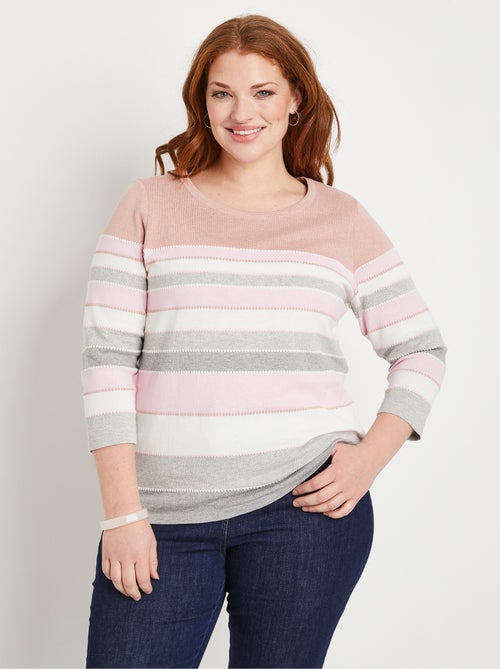 Jersey fantasía de punto jacquard - Afibel - Kiabi