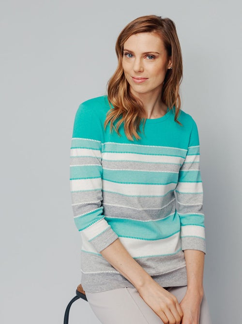 Jersey fantasía de punto jacquard - Afibel - Kiabi