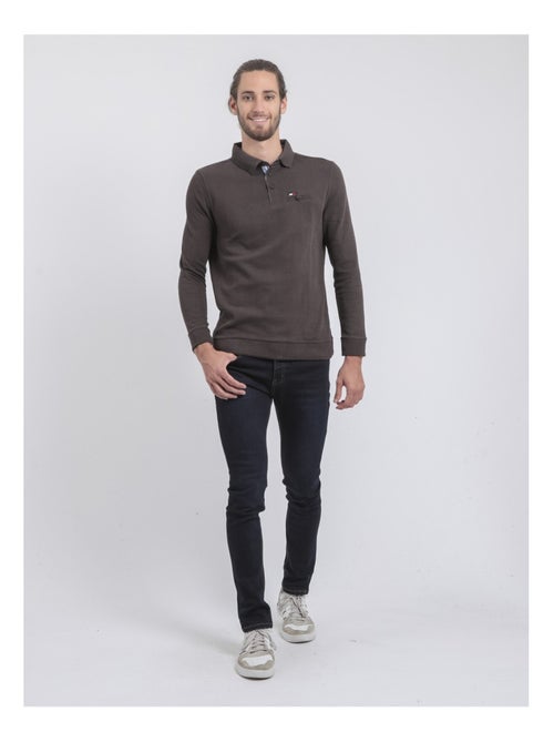 Jersey fin col polo WAMITOL - Kiabi Jersey fin col polo WAMITOL - Kiabi