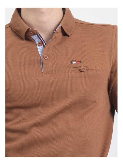 Jersey fin col polo WAMITOL - Kiabi Jersey fin col polo WAMITOL - Kiabi