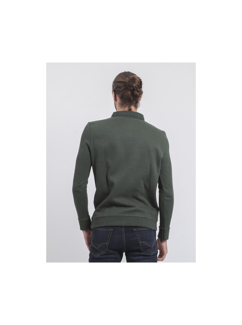 Jersey fin col polo WAMITOL Verde oscuro - Kiabi