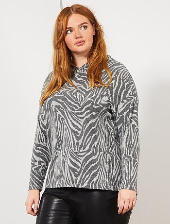 Jersey fino con capucha - Kiabi