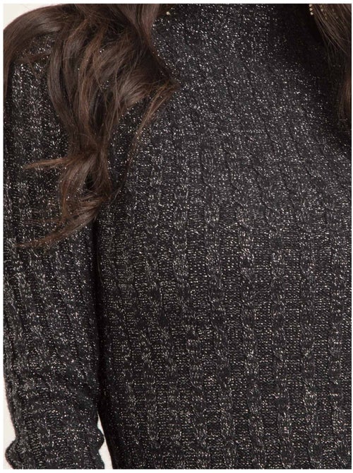 Jersey fino cuello alto de lentejuelas KABIANA - Kiabi