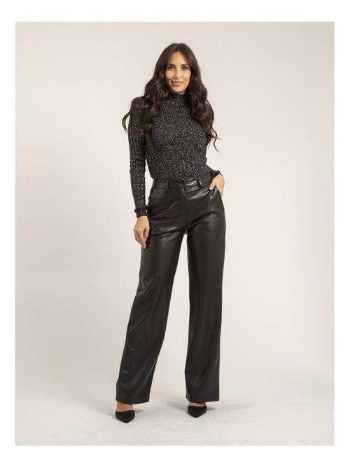 Jersey fino cuello alto de lentejuelas KABIANA - Kiabi