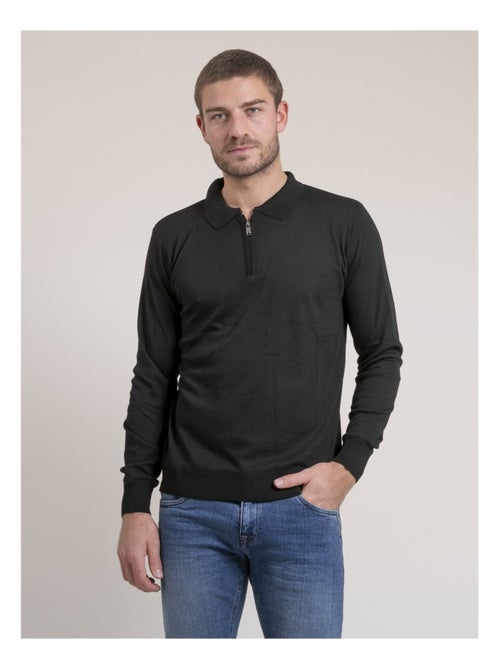 Jersey fino cuello con cremallera LENOWILEM - Kiabi