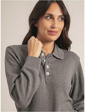 Jersey fino cuello polo KONOR