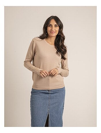 Jersey fino cuello redondo KETALIA