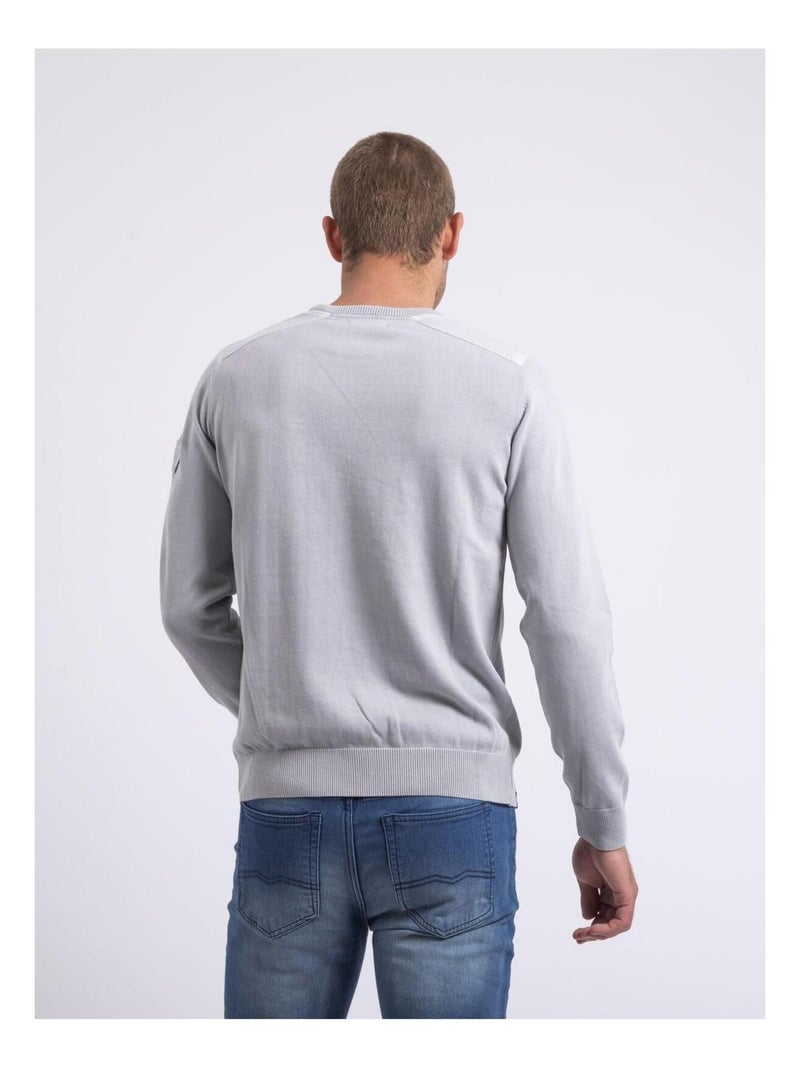 Jersey fino de cuello redondo AMARTIN Gris - Kiabi