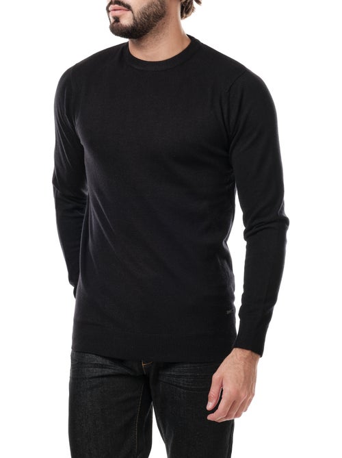 Jersey fino de cuello redondo - Kiabi