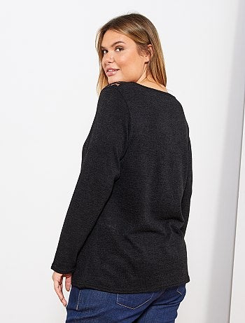 Jersey fino de encaje - Kiabi