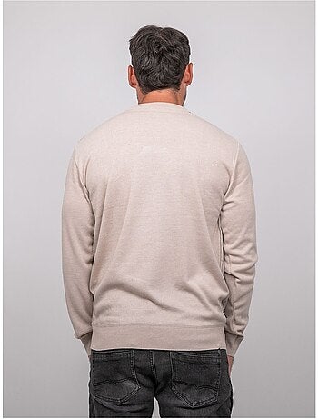 Jersey fino de jacquard con cuello redondo loranch