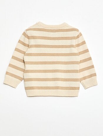 Jersey fino de punto con cuello abotonado