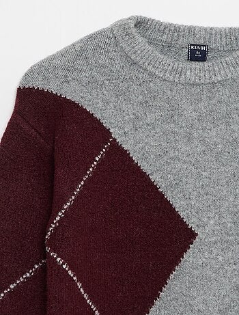 Jersey fino de punto con motivo jacquard