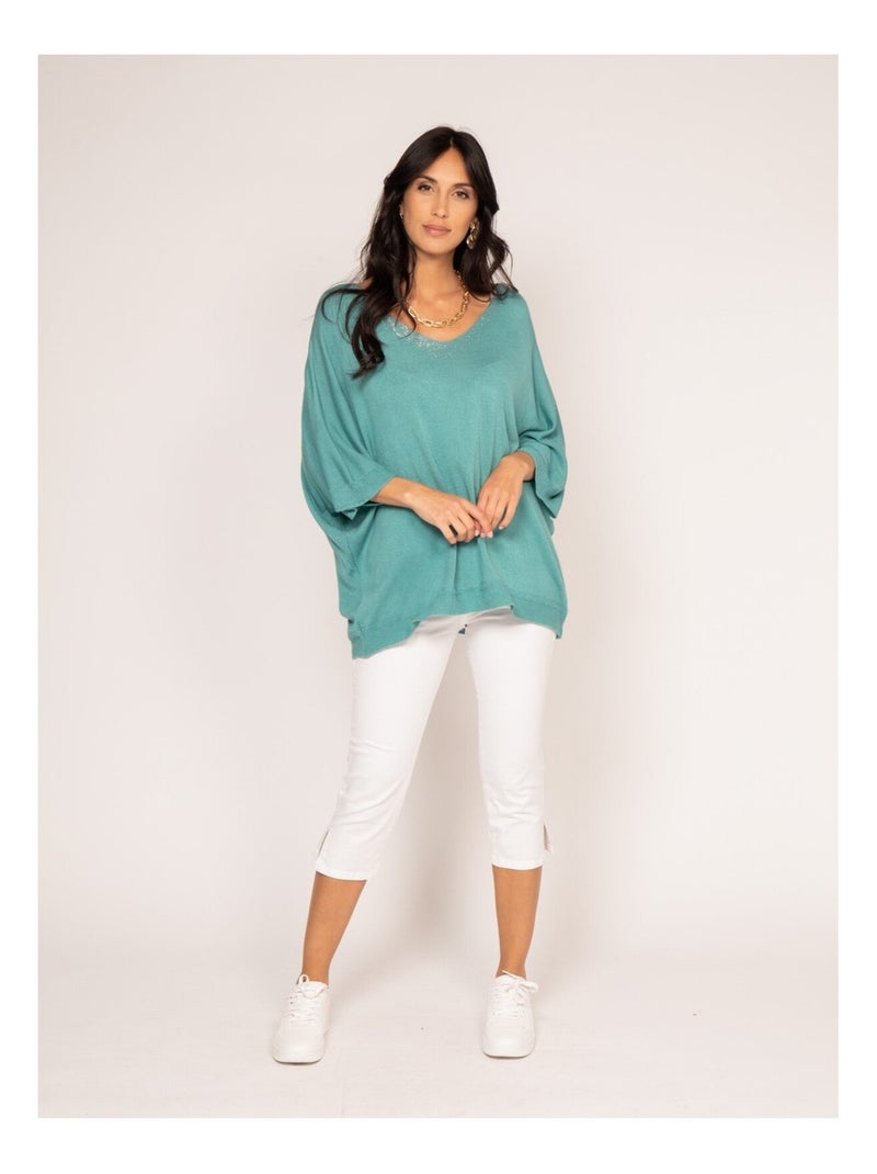 Jersey fino KUSMI Verde agua - Kiabi