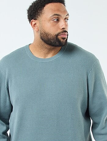 Jersey gofrado de punto elástico