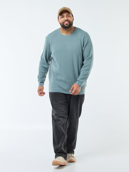 Jersey gofrado de punto elástico - Kiabi