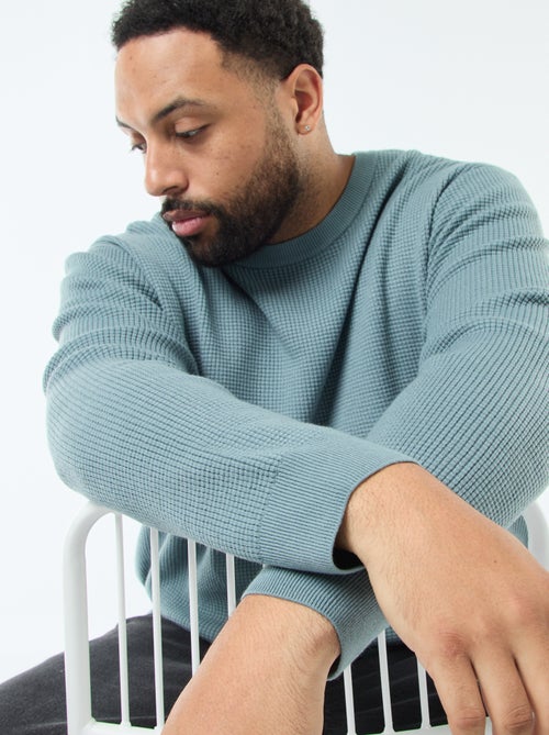 Jersey gofrado de punto elástico - Kiabi
