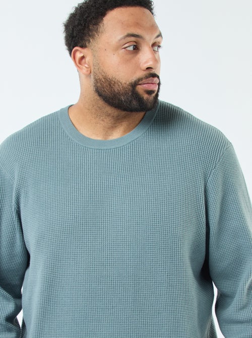 Jersey gofrado de punto elástico - Kiabi