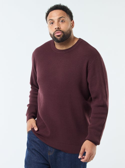 Jersey gofrado de punto elástico - Kiabi