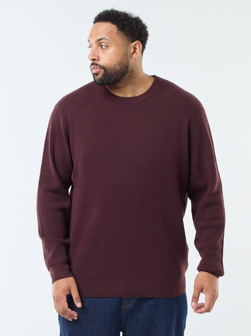 Jersey gofrado de punto elástico - Kiabi